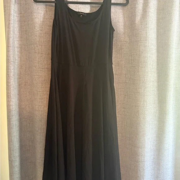 Quince Black Midi Tencel Dress - Picture 4 of 5